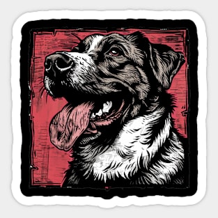 Retro Art Anatolian Shepherd Dog Lover Sticker